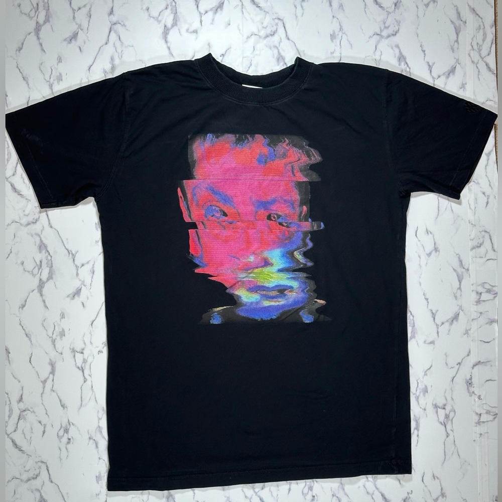 Marcelo Burlon Milan S Blurred Distorted Face T Shirt